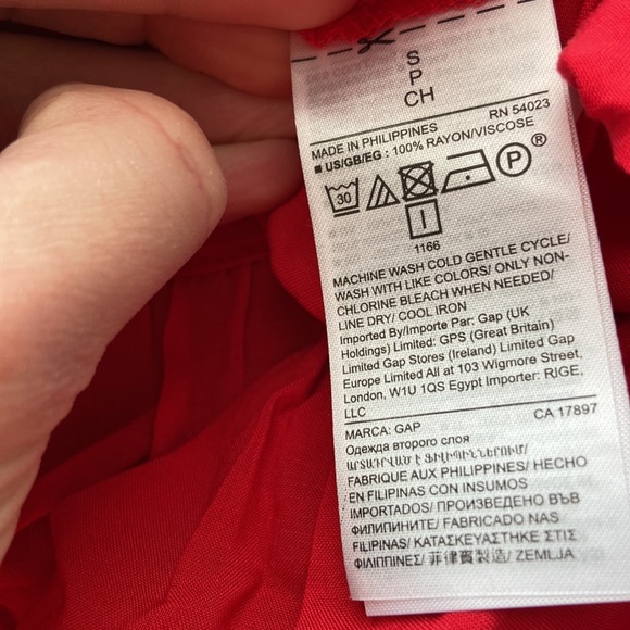 Red Wrap Blouse - Picture 6 of 6